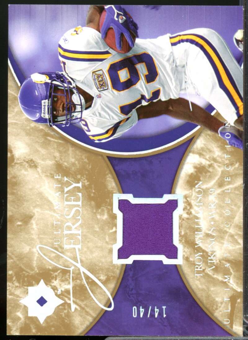 Troy Williamson /40 Card 2006 Ultimate Collection Jerseys Spectrum #ULTW  Image 1