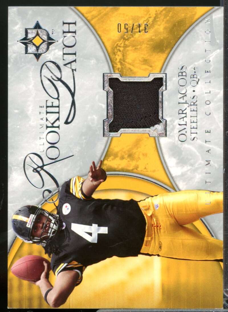 Omar Jacobs /50 2006 Ultimate Collection Rookie Jerseys Patches Silver #UROJ  Image 1