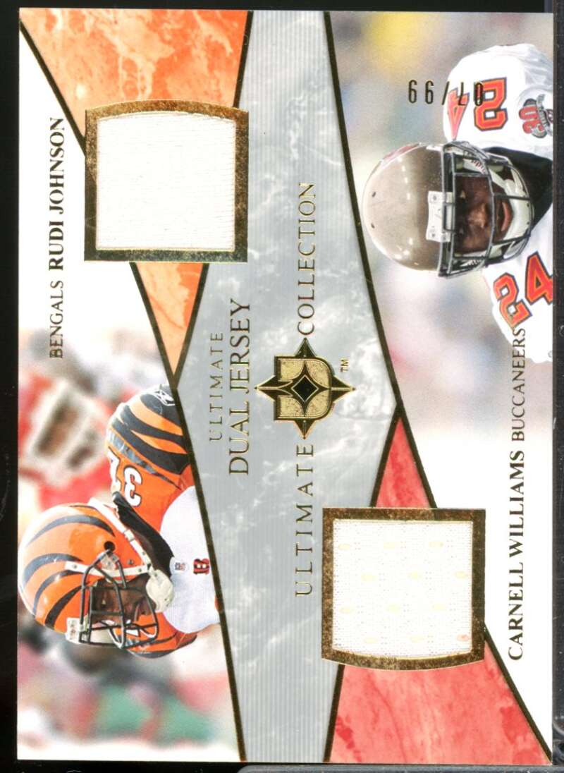 Rudi Johnson Carnell Cadillac Williams 2006 Ultimate Collection Jersey Dual #JW  Image 1