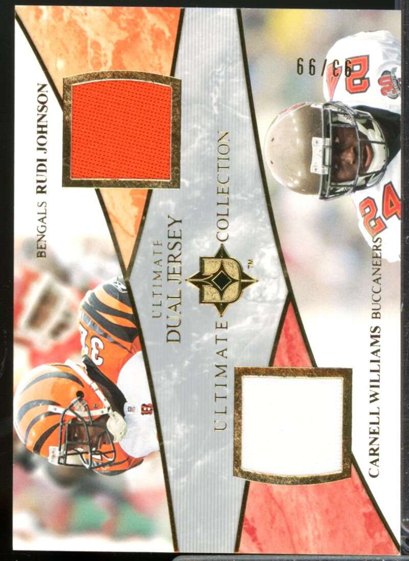 Rudi Johnson Carnell Cadillac Williams 2006 Ultimate Collection Jersey Dual #JW  Image 1