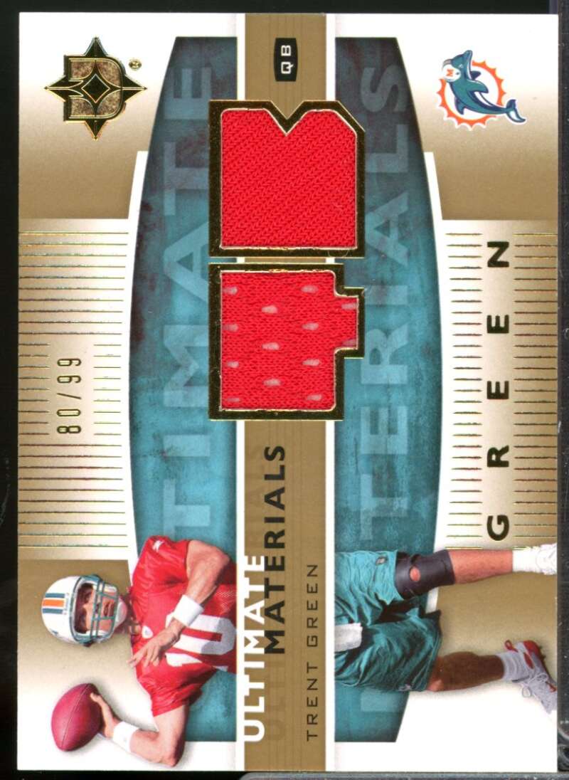 Trent Green Card 2007 Ultimate Collection Materials Jersey Gold #UMGR  Image 1