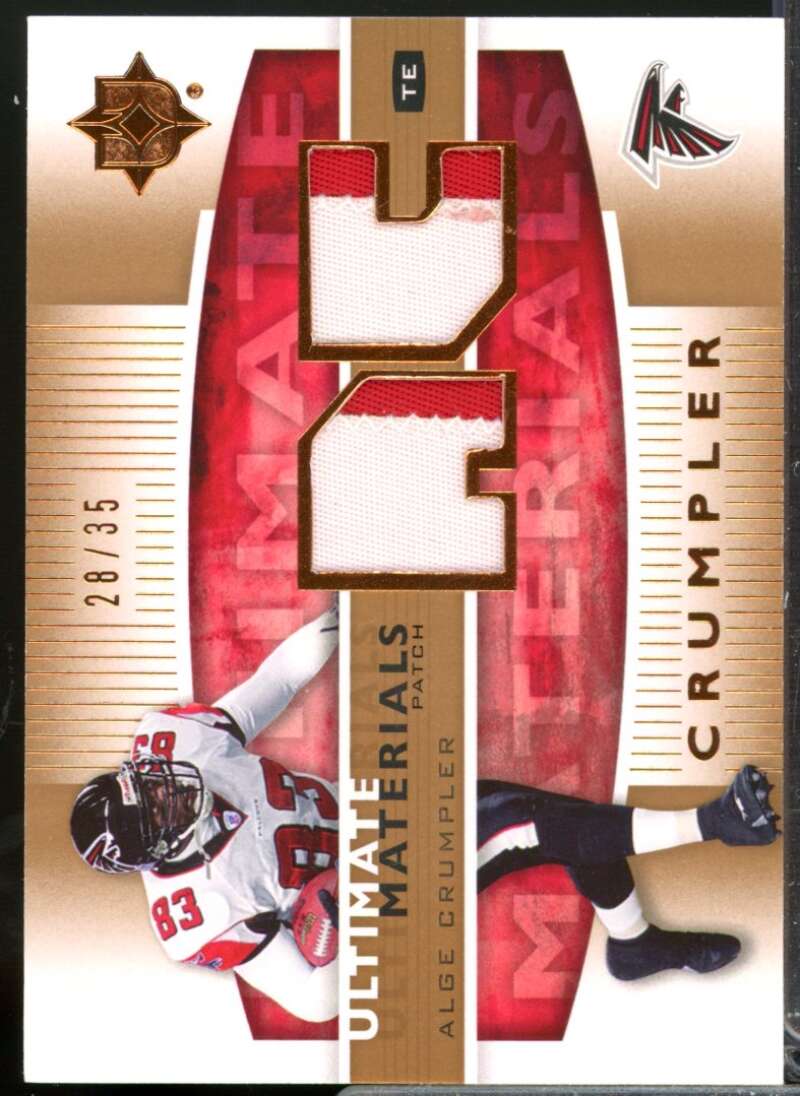 Alge Crumpler /35 Card 2007 Ultimate Collection Materials Jersey Patches #UMAC  Image 1