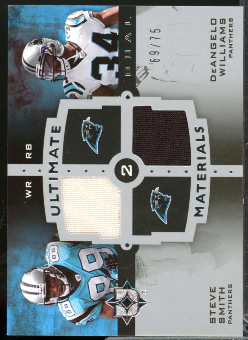 Steve Smith DeAngelo Williams 2007 Ultimate Collection Materials Jersey Dual #7  Image 1