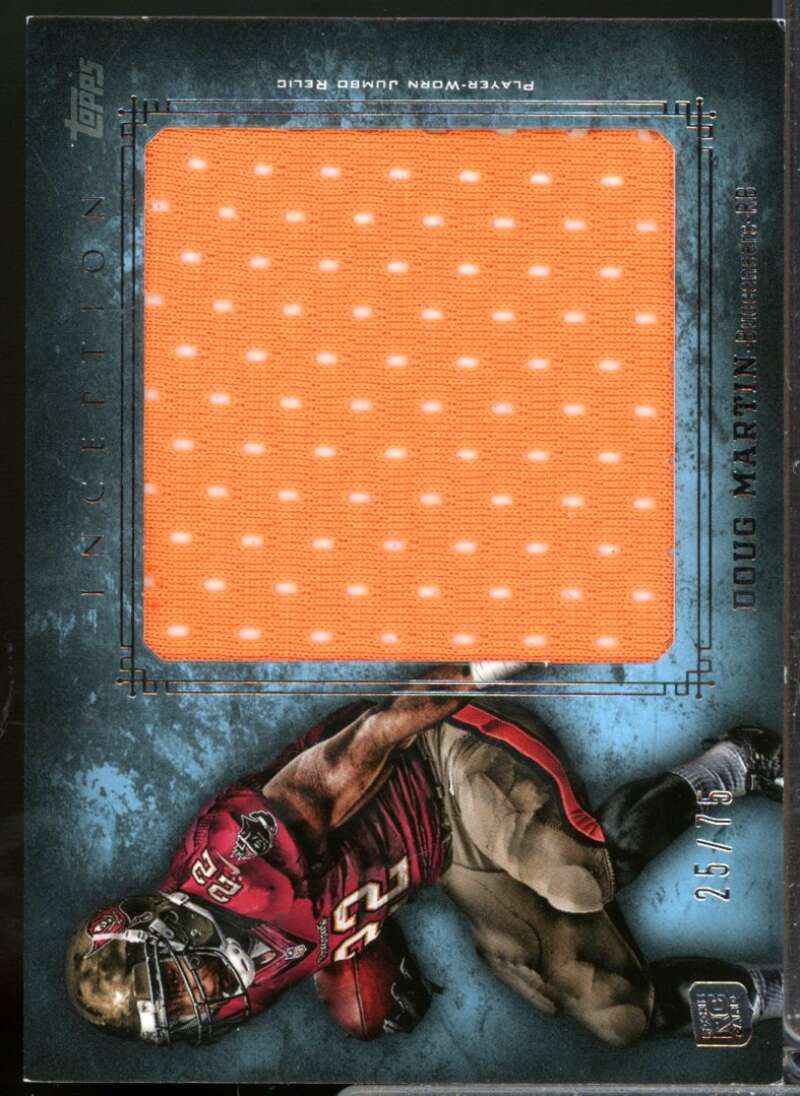 Doug Martin 2012 Topps Inception Rookie Relics Jumbo Swatch Jersey Blue #JRDM  Image 1