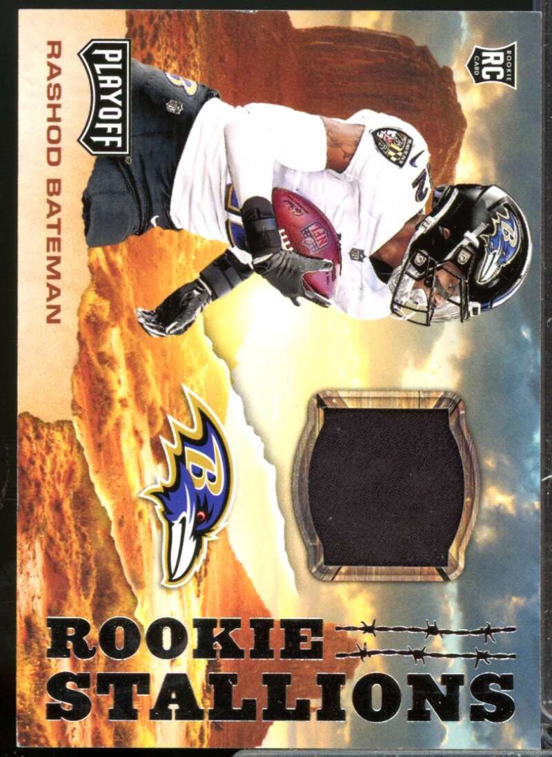 Rashod Bateman Card 2021 Playoff Rookie Stallions Jerseys #15  Image 1