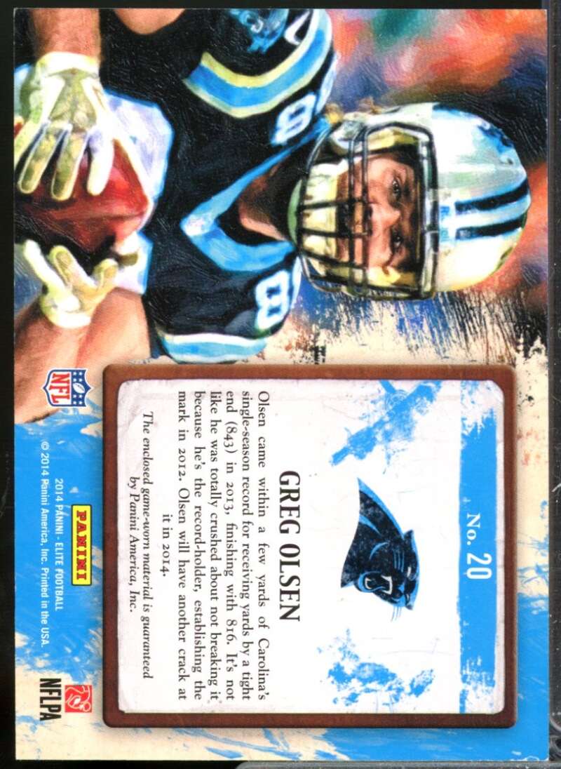 Greg Olsen /49 Card 2014 Elite Gridiron Jersey Kings #20  Image 2