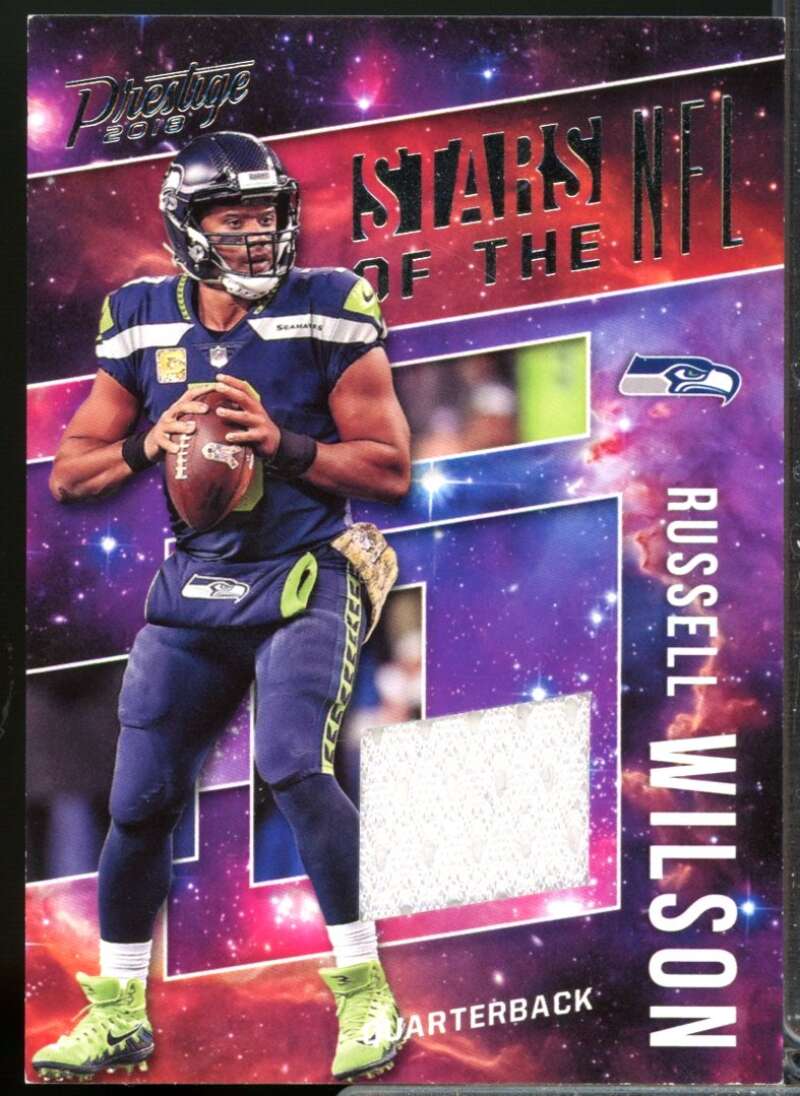 Russell Wilson Card 2018 Prestige Stars of the NFL Jerseys #8  Image 1