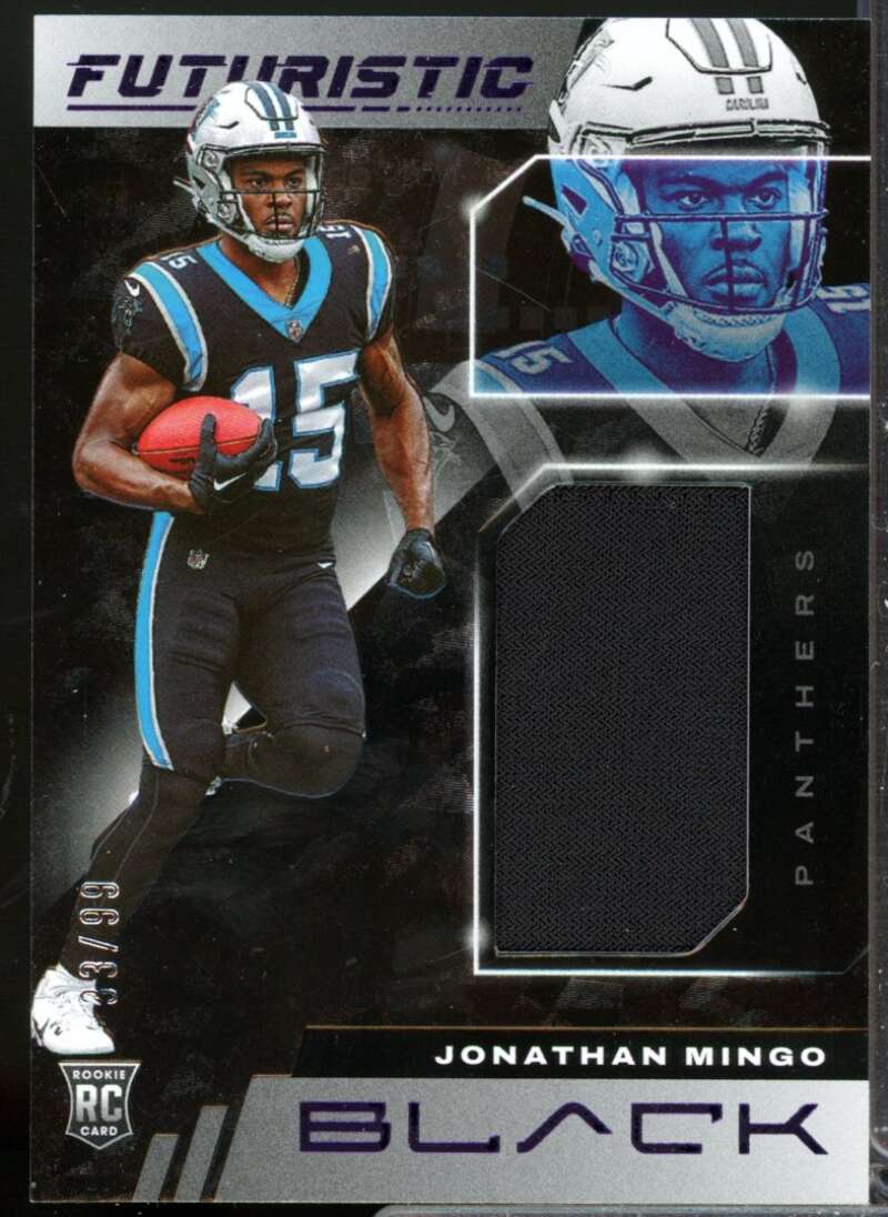 Jonathan Mingo /99 Card 2023 Panini Black Futuristic Rookie Jerseys Royal #4  Image 1