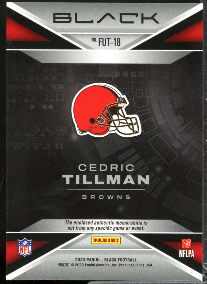 Cedric Tillman /99 Card 2023 Panini Black Futuristic Rookie Jerseys Royal #18  Image 2