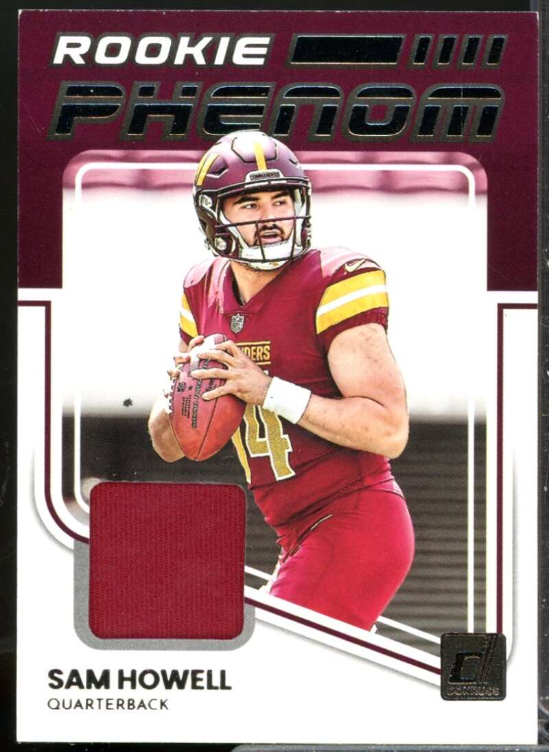 Sam Howell Card 2022 Donruss Rookie Phenom Jerseys #5  Image 1