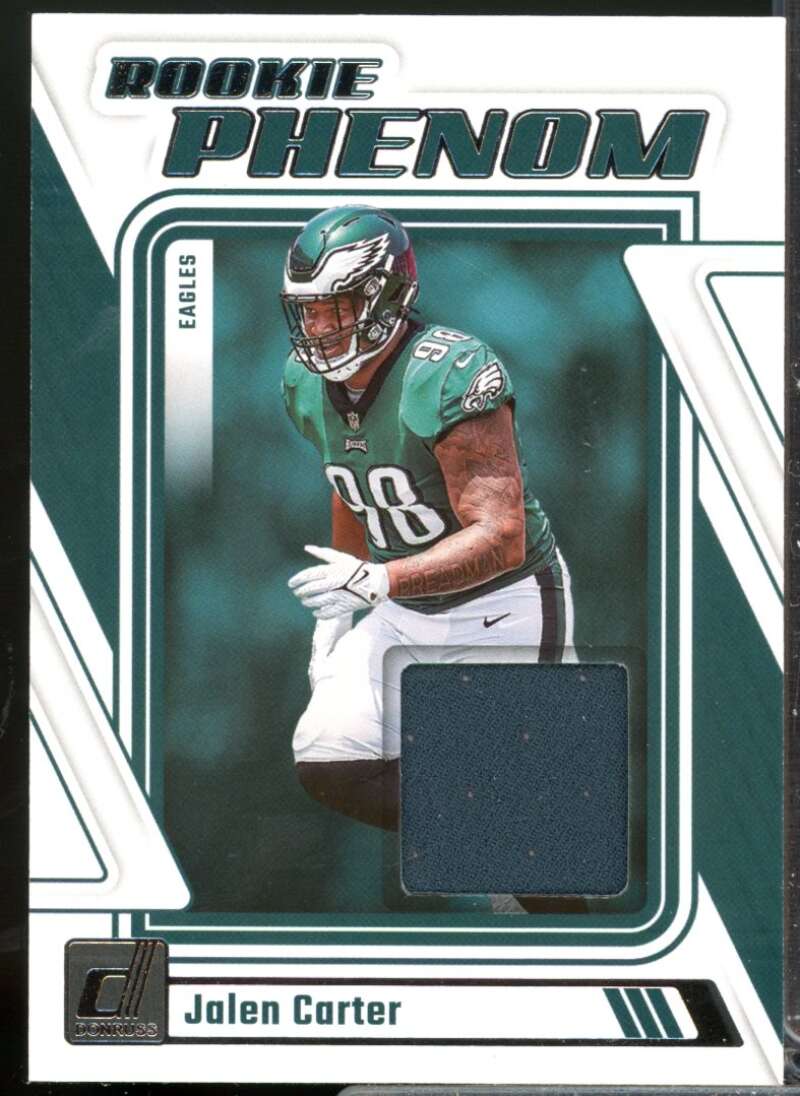 Jalen Carter Card 2023 Donruss Rookie Phenom Jerseys #25  Image 1