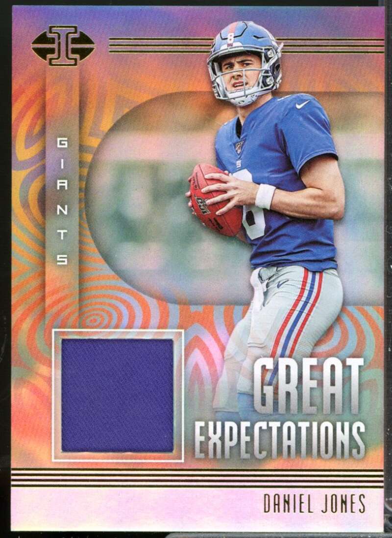 Daniel Jones Card 2019 Panini Illusions Great Expectations Rookie Jerseys #GEDJ  Image 1