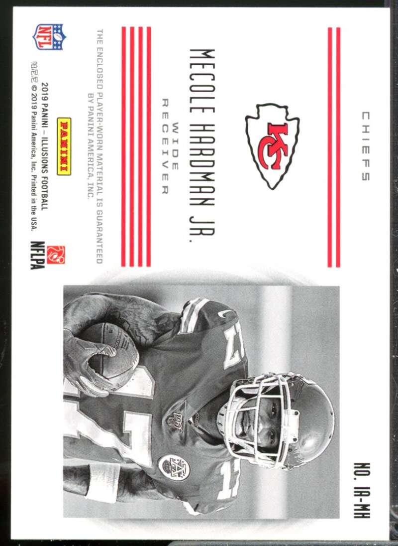 Mecole Hardman Jr. Card 2019 Panini Illusions Instant Impact Rookie Jerseys #22  Image 2