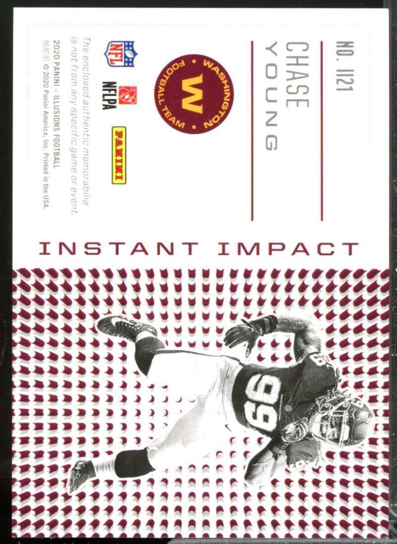 Chase Young Card 2020 Panini Illusions Instant Impact Rookie Jerseys #21  Image 2