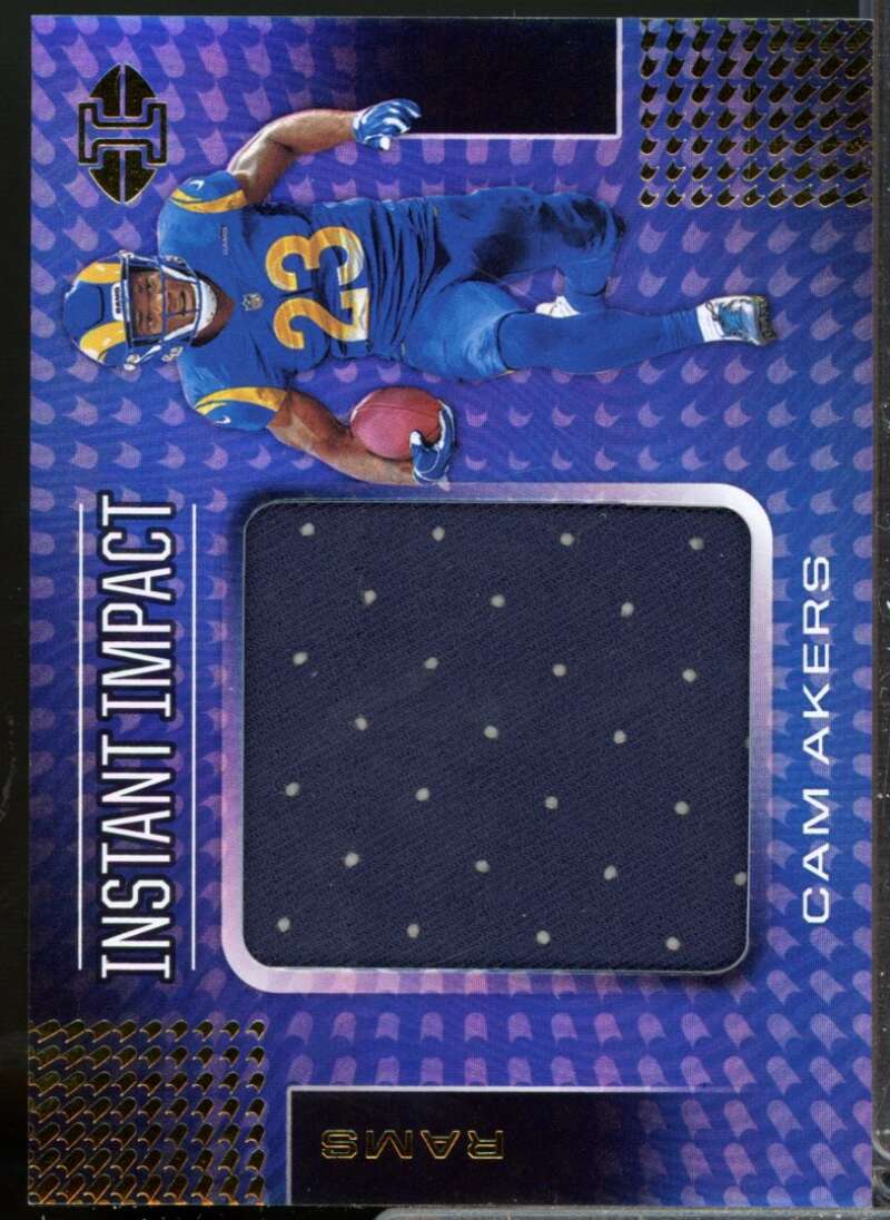 Cam Akers Card 2020 Panini Illusions Instant Impact Rookie Jerseys #12  Image 1