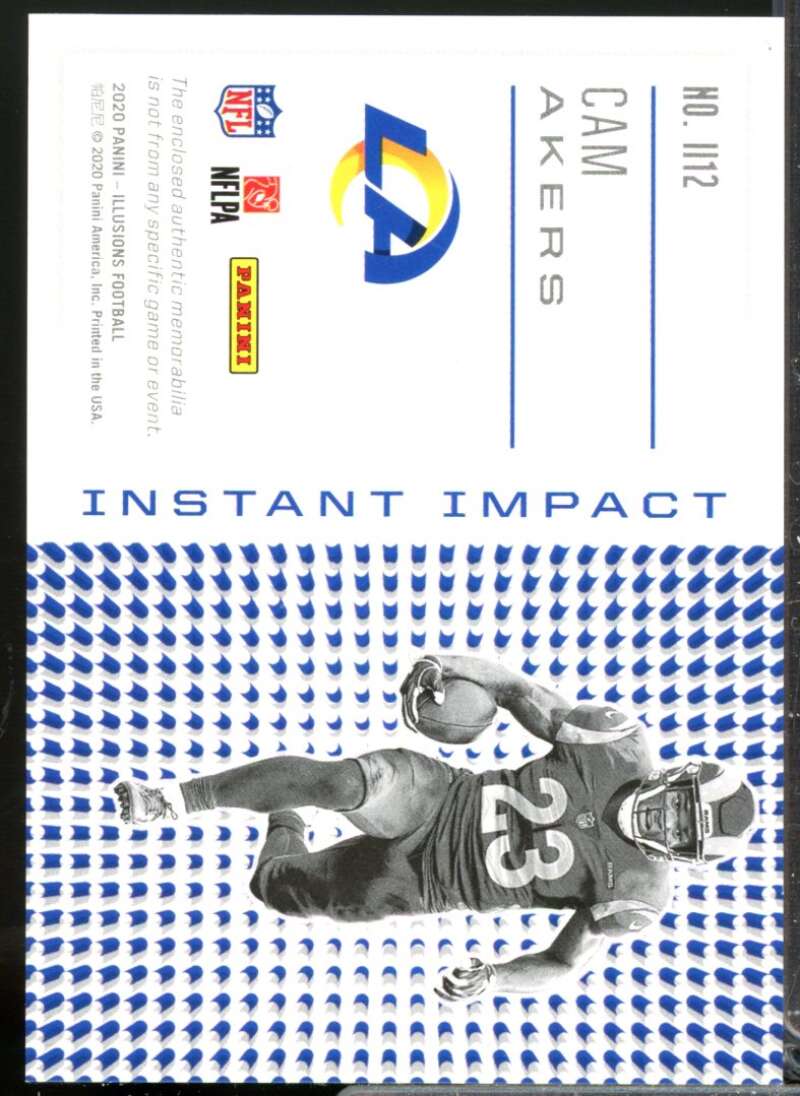 Cam Akers Card 2020 Panini Illusions Instant Impact Rookie Jerseys #12  Image 2