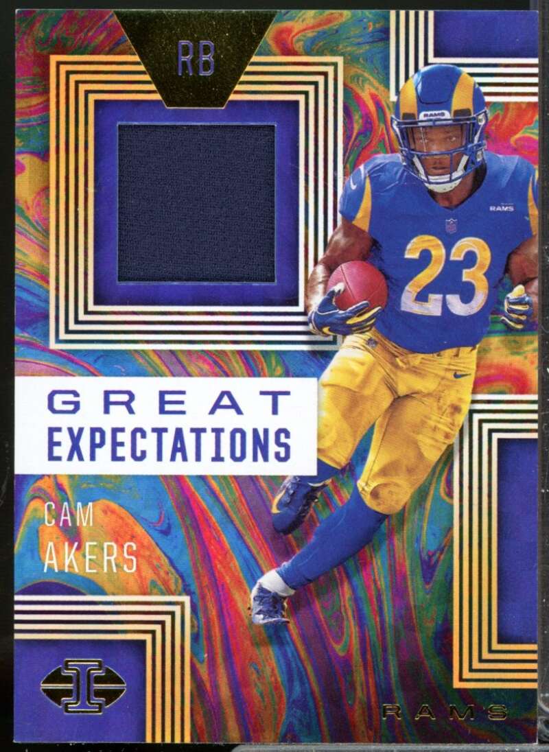 Cam Akers Card 2020 Panini Illusions Great Expectations Rookie Jerseys #12  Image 1