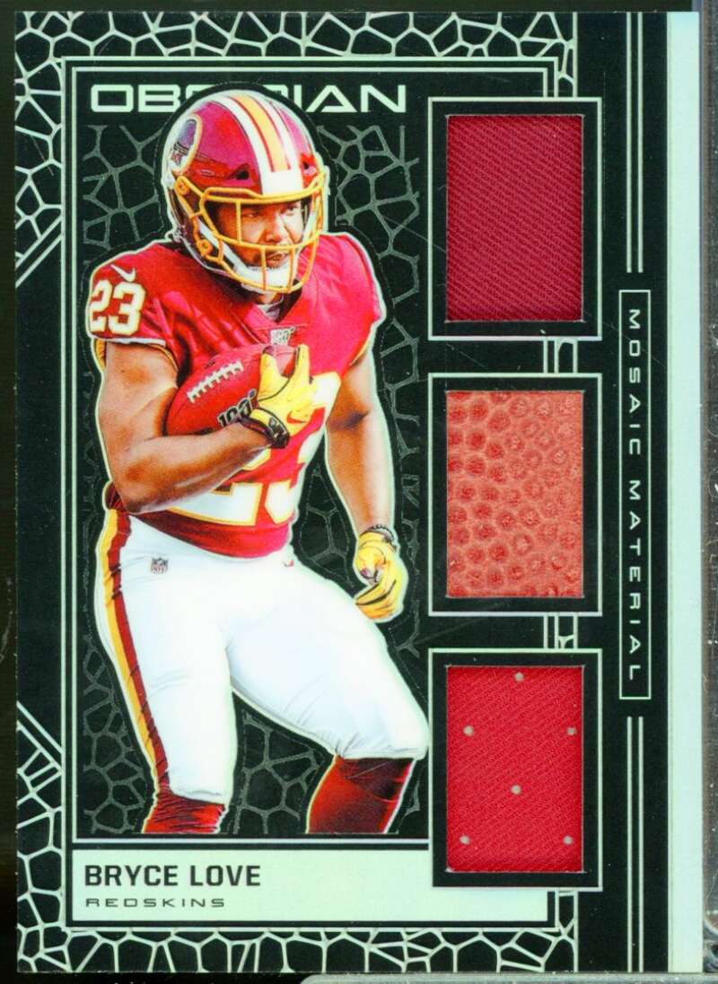 Bryce Love Card 2019 Panini Obsidian Mosaic Materials Rookie Jersey #16  Image 1
