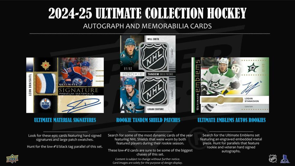 2024-25 Upper Deck Ultimate Collection Hockey Hobby Box Image 4