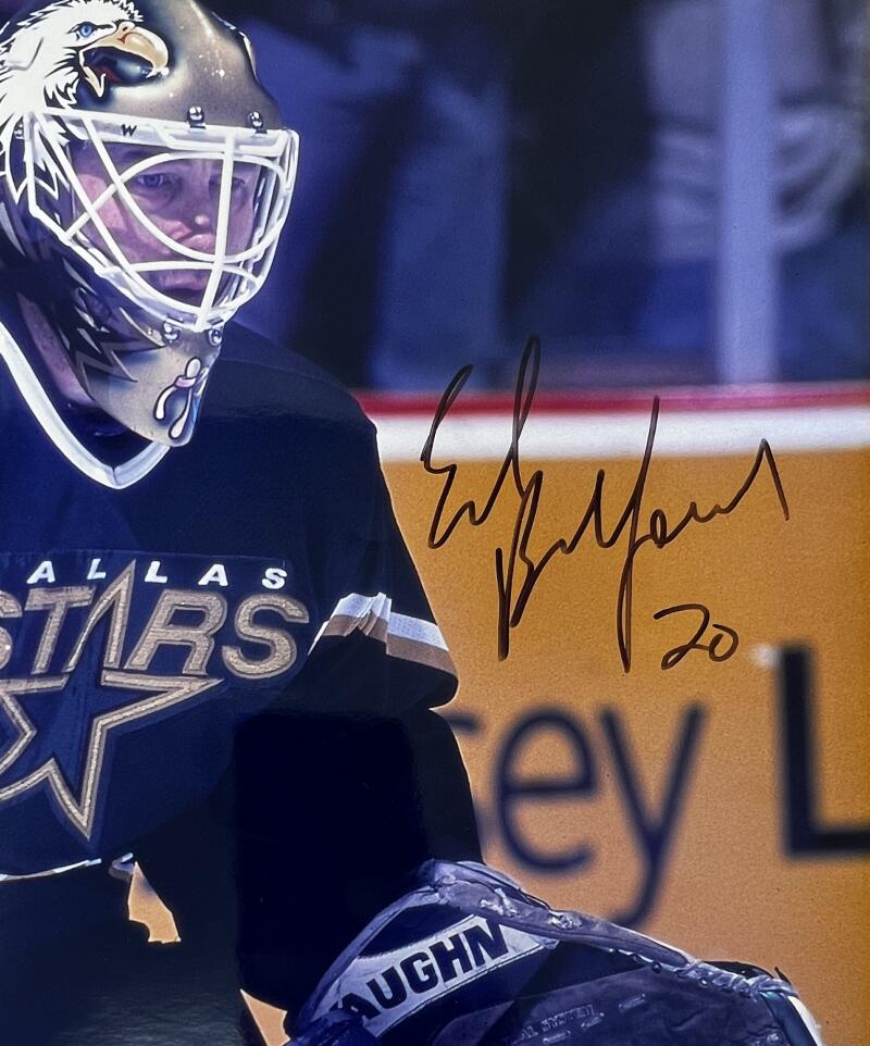 Ed Belfour Autograph Signed Dallas Stars 16x20 Poster  JSA Authentic Image 2