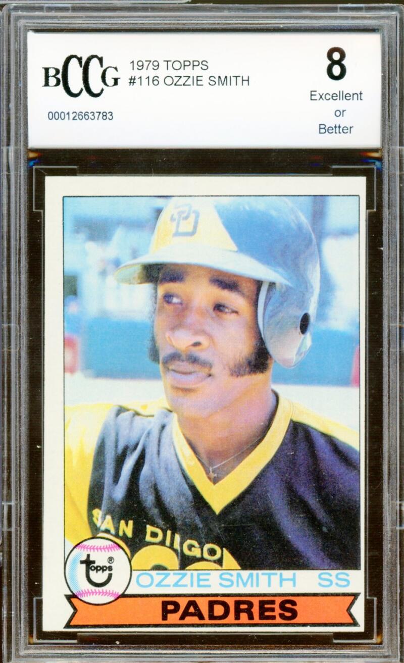 1979 Topps #116 Ozzie Smith Rookie Card BGS BCCG 8 Excellent+ Image 1