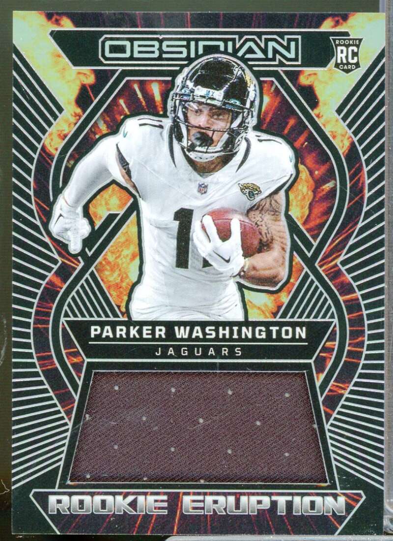Parker Washington 2023 Panini Obsidian Rookie Eruption Jersey Materials #18  Image 1