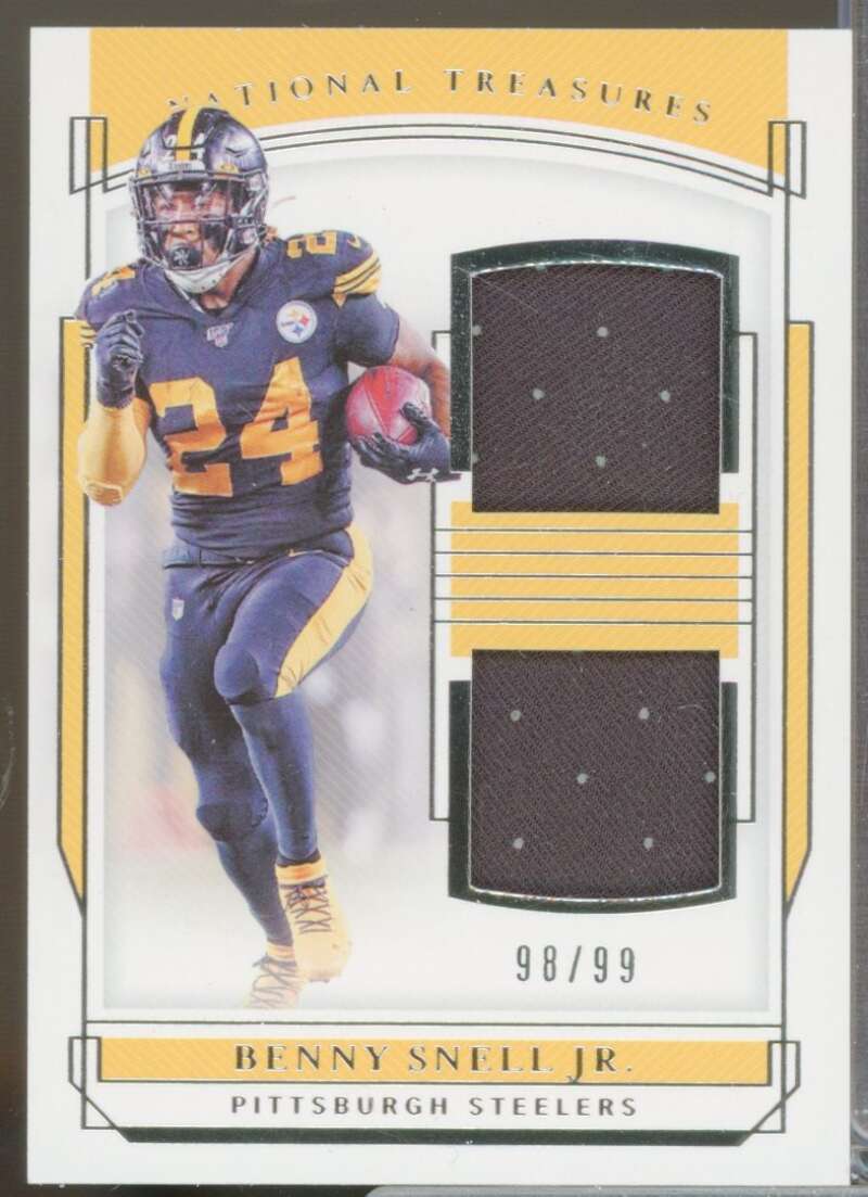 Benny Snell Jr. 2019 Panini National Treasures Rookie Dual Jersey Materials #27  Image 1