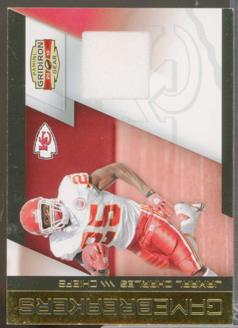 Jamaal Charles /250 Card 2010 Panini Gridiron Gear Gamebreakers Jerseys #15  Image 1
