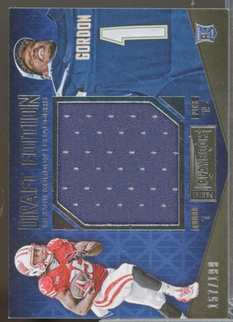 Melvin Gordon 2015 Panini Playbook Draft Edition Rookie Jersey Memorabilia #10  Image 1