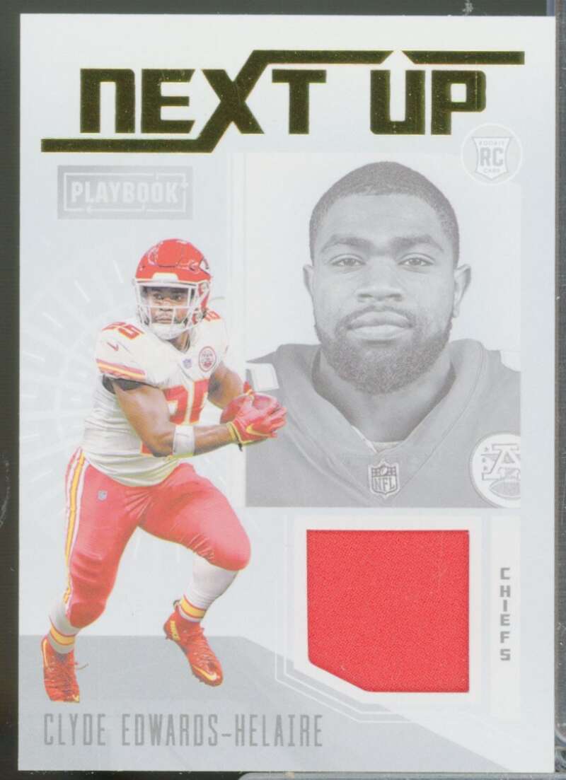 Clyde Edwards-Helaire Card 2020 Panini Playbook Next Up Rookie Jerseys #21  Image 1