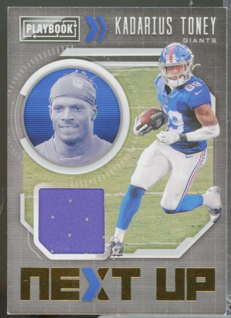 Kadarius Toney Card 2021 Panini Playbook Next Up Rookie Jerseys #20  Image 1