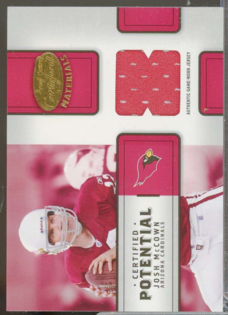 Josh McCown Card 2004 Leaf Certified Materials Certified Potential Jersey #CP17  Image 1