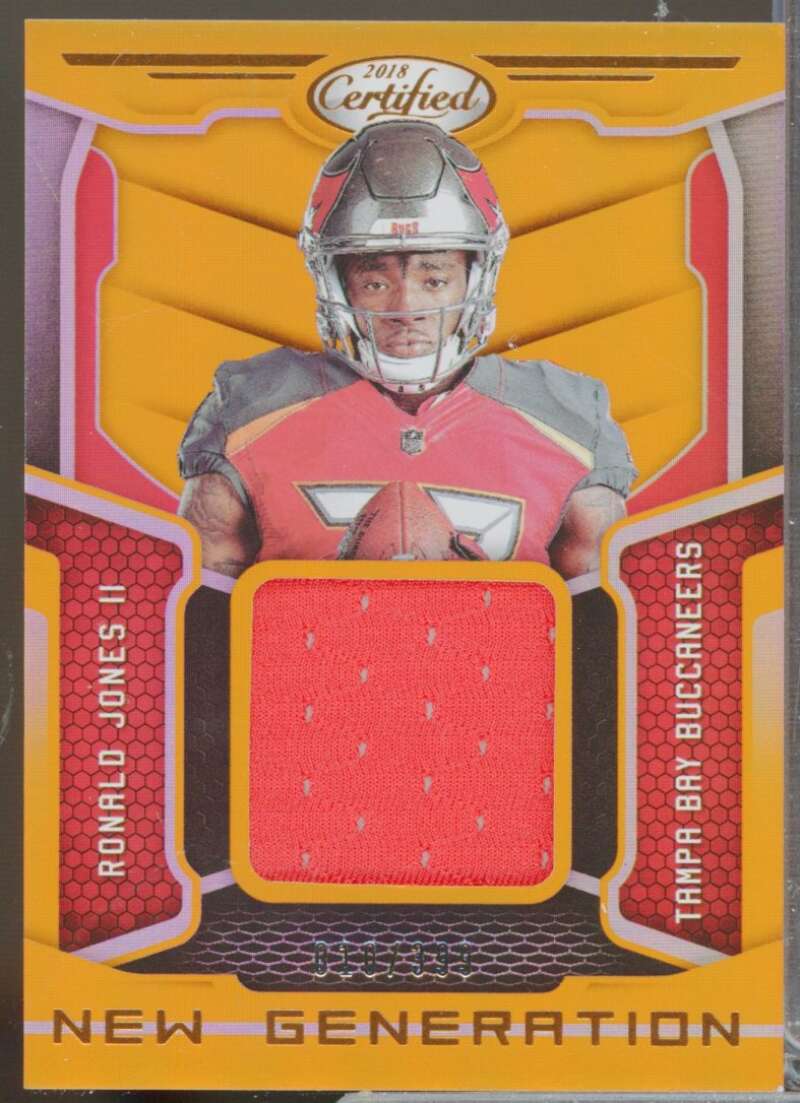 Ronald Jones II Rookie 2018 Certified New Generation Jerseys Mirror Orange #16  Image 1