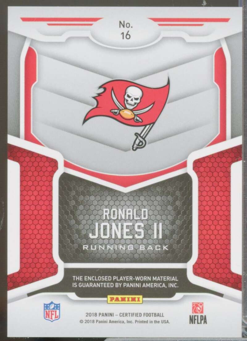 Ronald Jones II Rookie 2018 Certified New Generation Jerseys Mirror Orange #16  Image 2
