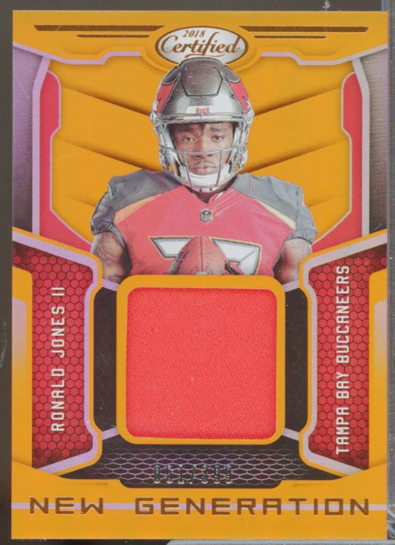 Ronald Jones II Rookie 2018 Certified New Generation Jerseys Mirror Orange #16  Image 1