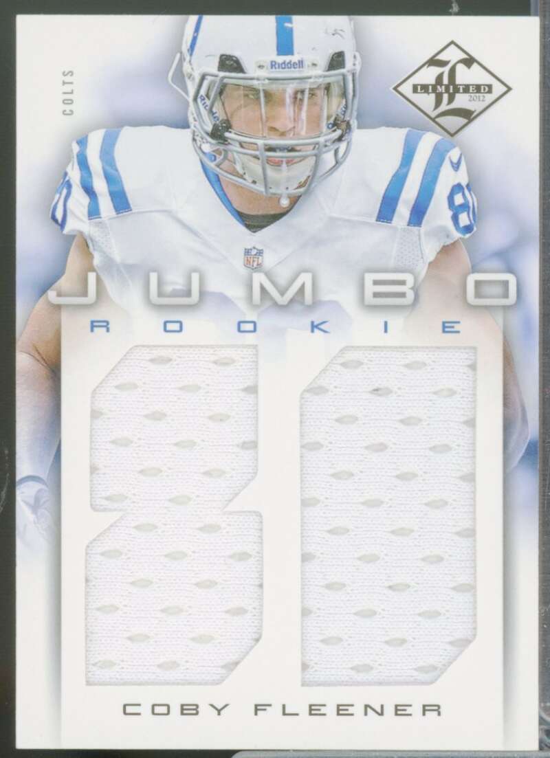 Coby Fleener /99 Card 2012 Limited Rookie Jumbo Jerseys Jersey Number #21  Image 1