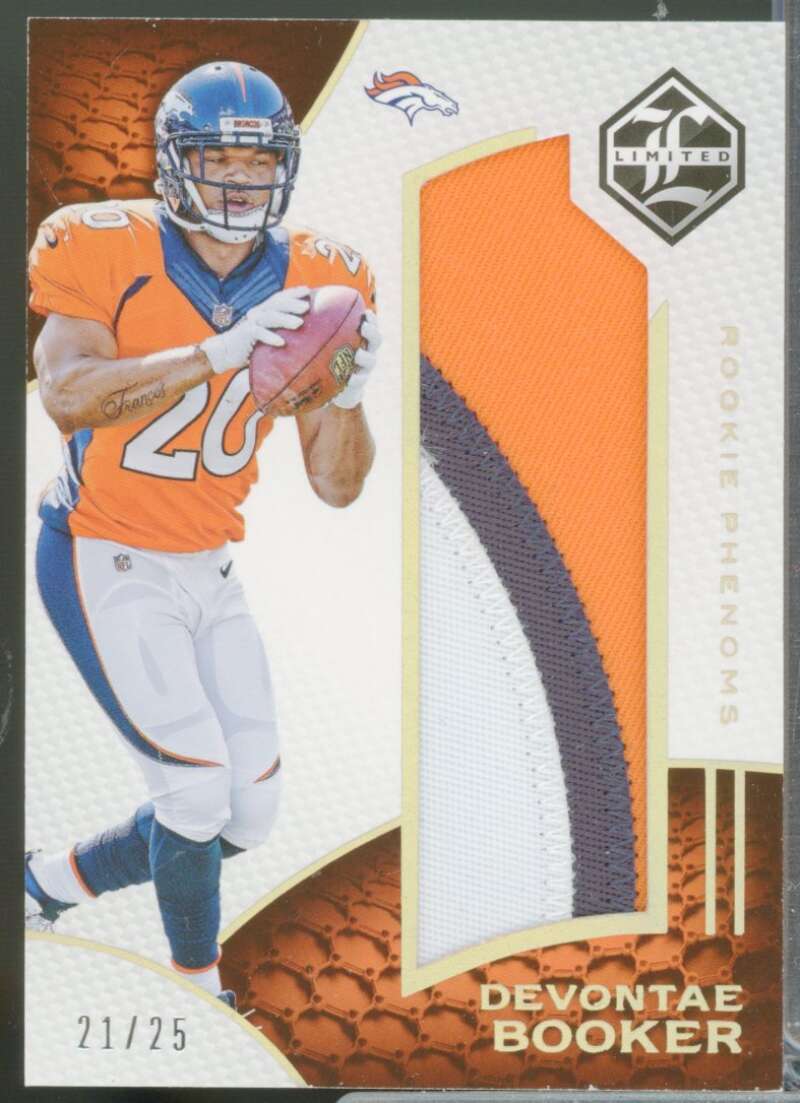Devontae Booker /25 Card 2016 Limited Rookie Phenoms Jerseys Gold Spotlight #11  Image 1
