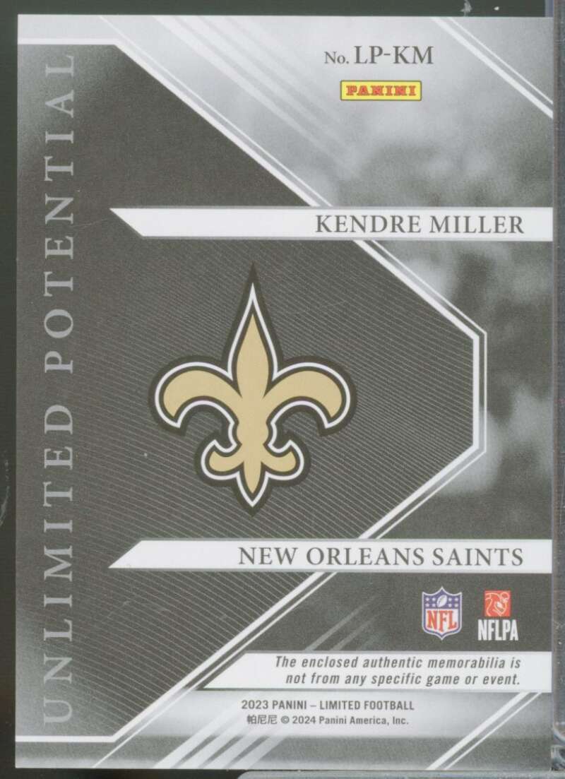 Kendre Miller Rookie 2023 Limited Unlimited Potential Jsy Silver Spotlight #22  Image 2