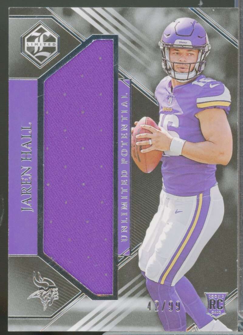 Jaren Hall Rookie 2023 Limited Unlimited Potential Jerseys Silver Spotlight #17  Image 1