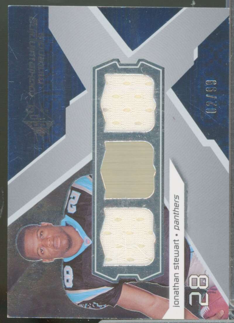 Jonathan Stewart Rookie Card 2008 SPx Winning Materials NFL Jersey /99 #WMJS  Image 1