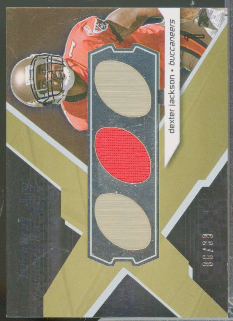 Dexter Jackson Rookie 2008 SPx Winning Materials Football Shape Jsy /39 #WMDE  Image 1