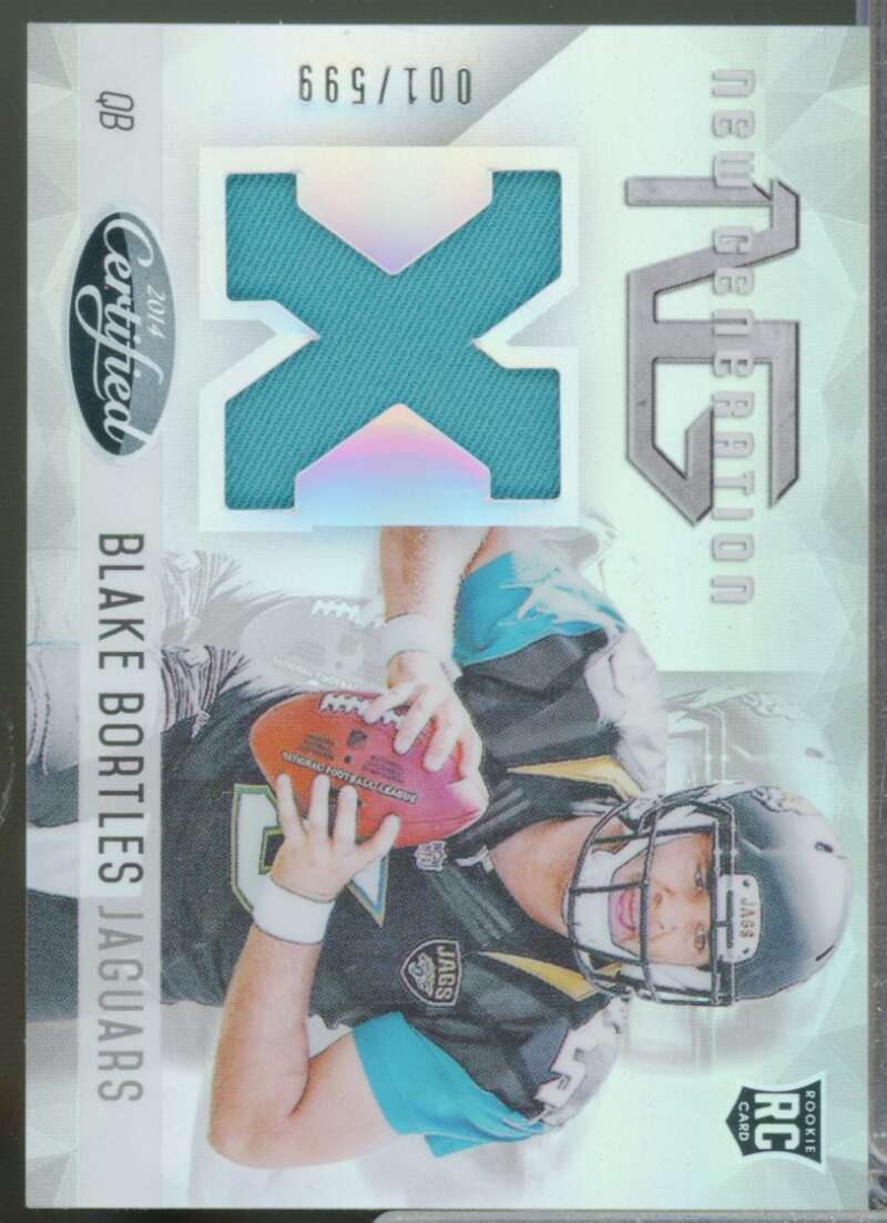 Blake Bortles Rookie /599 2014 Certified New Generation Jersey Materials #NGBB  Image 1