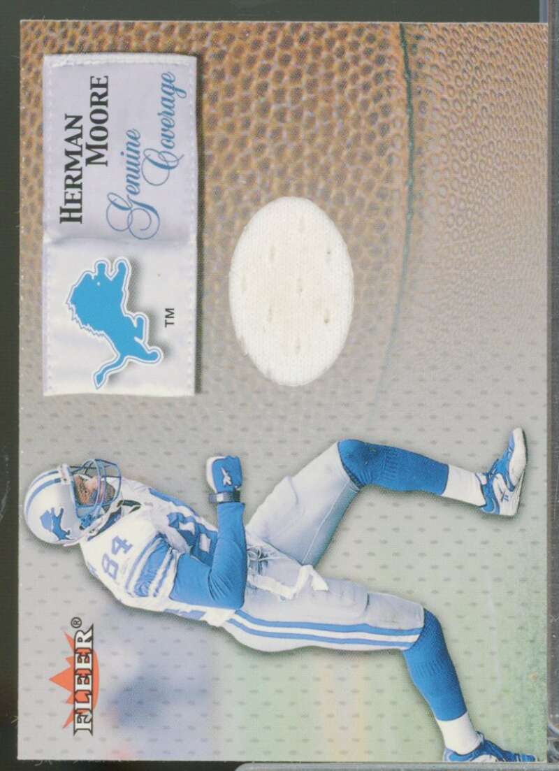 Herman Moore Card 2000 Fleer Tradition Genuine Coverage Jersey #26  Image 1