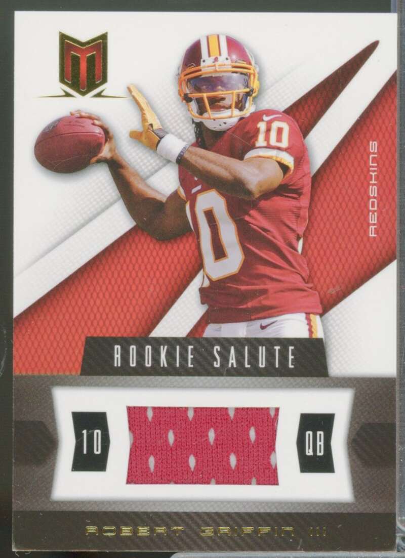 Robert Griffin III Card 2012 Momentum Rookie Salute Jersey Materials #70  Image 1