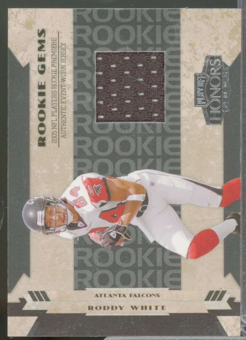 Roddy White Rookie Card 2005 Playoff Honors Jersey #222  Image 1