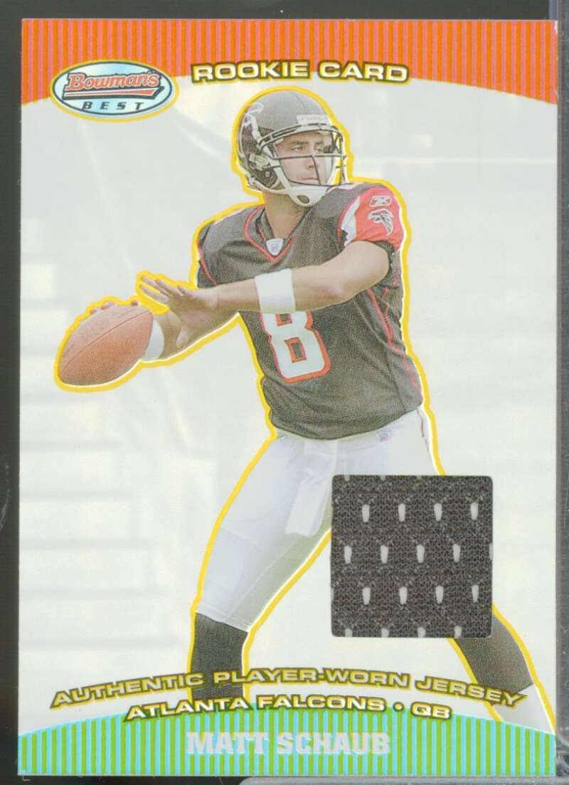 Matt Schaub Rookie Card 2004 Bowman's Best Jersey #116  Image 1