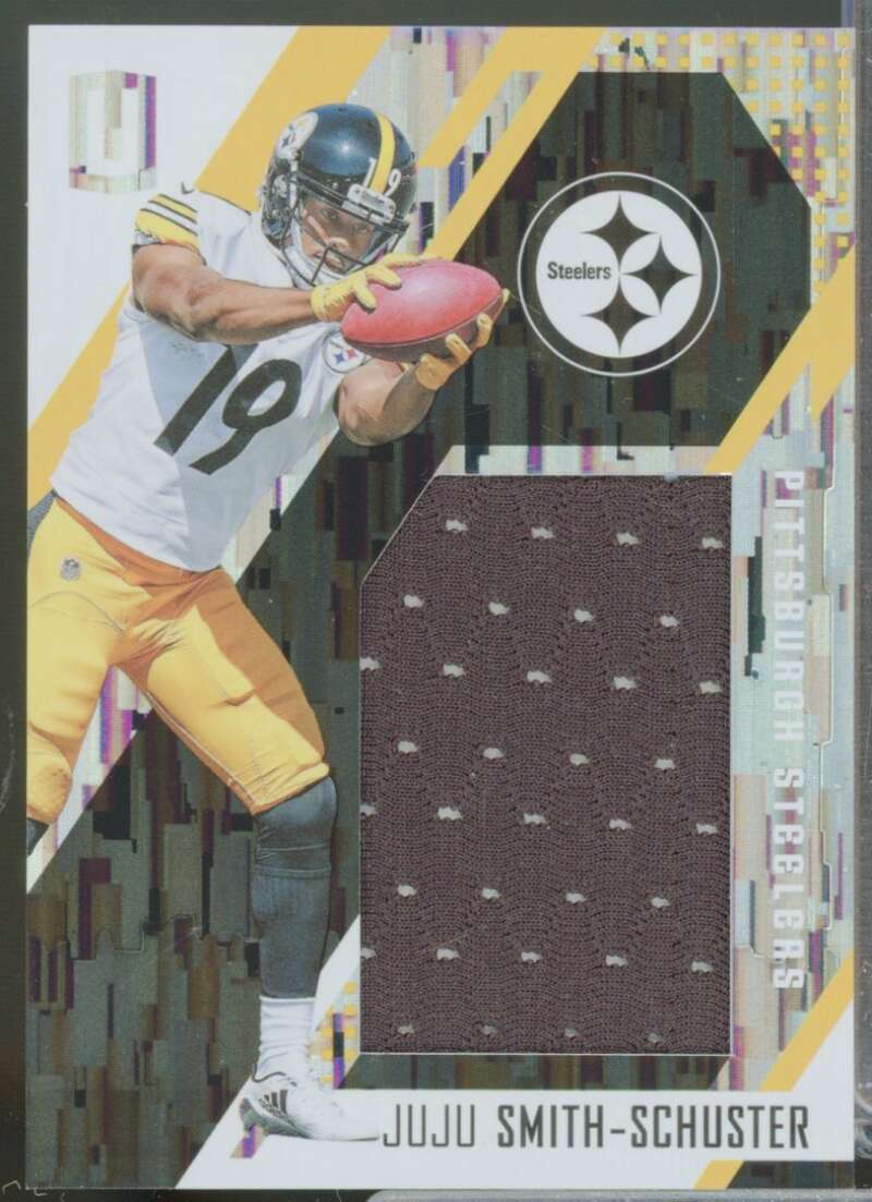 JuJu Smith-Schuster Card 2017 Panini Unparalleled Rookie Stitches Jerseys #25  Image 1