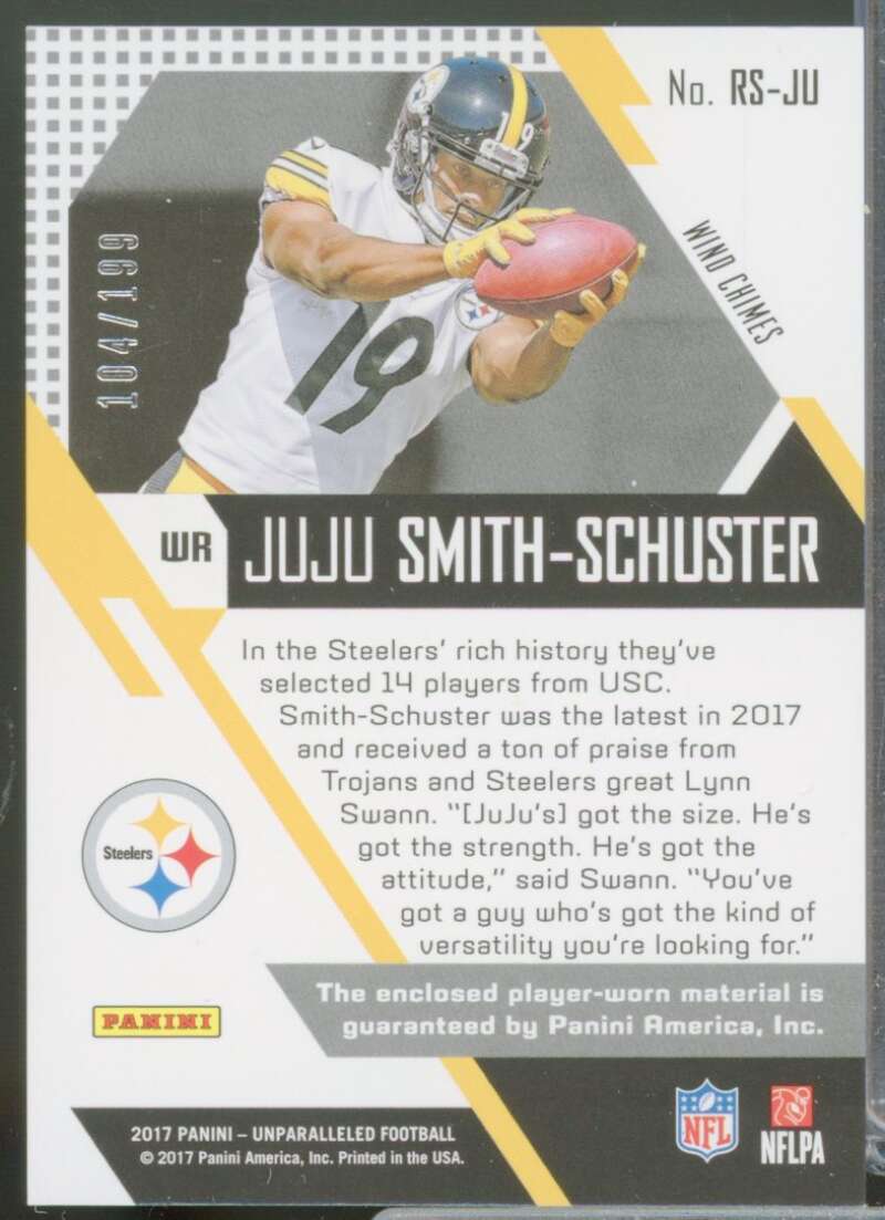 JuJu Smith-Schuster Card 2017 Panini Unparalleled Rookie Stitches Jerseys #25  Image 2