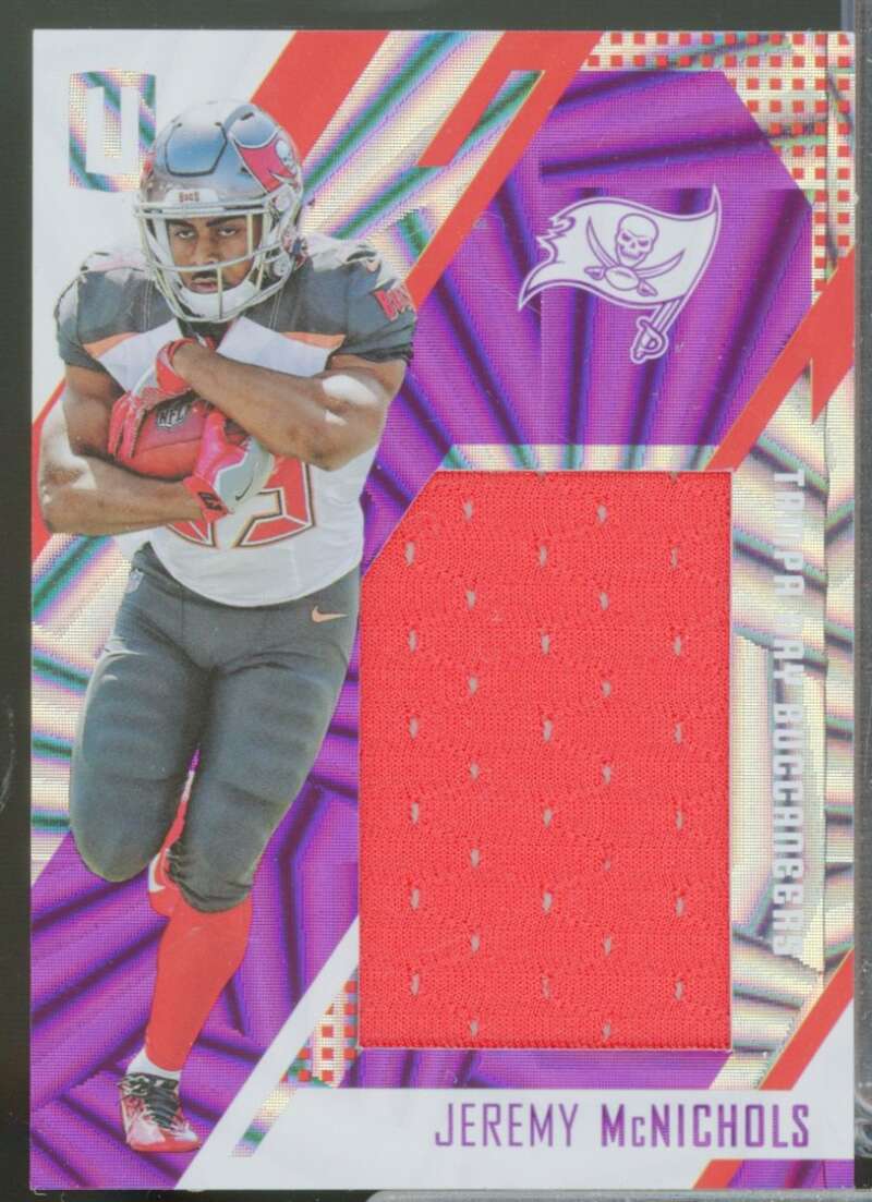 Jeremy McNichols /99 2017 Panini Unparalleled Rookie Stitches Jsy Purple #38  Image 1