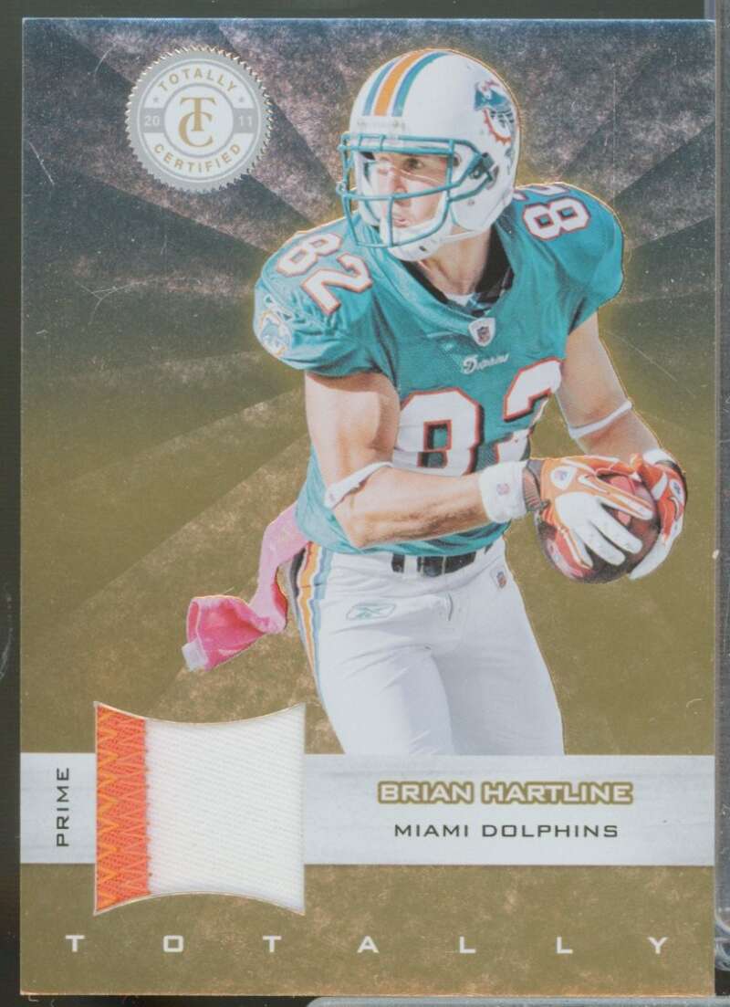 Brian Hartline /49 Card 2011 Totally Certified Gold Jersey Materials Prime #11  Image 1
